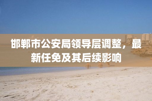 邯郸市公安局领导层调整，最新任免及其后续影响