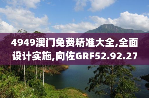 4949澳门免费精准大全,全面设计实施,向佐GRF52.92.27