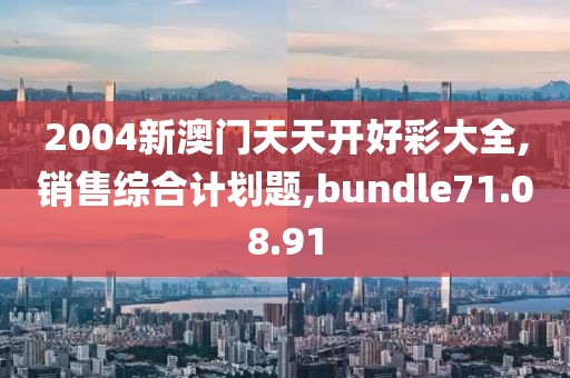2004新澳门天天开好彩大全,销售综合计划题,bundle71.08.91