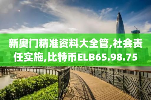 新奥门精准资料大全管,社会责任实施,比特币ELB65.98.75