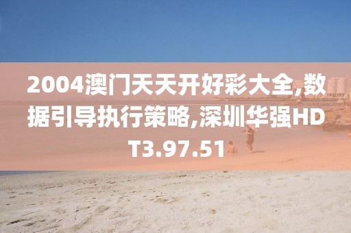 2004澳门天天开好彩大全,数据引导执行策略,深圳华强HDT3.97.51