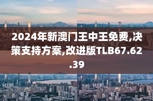 2024年新澳门王中王免费,决策支持方案,改进版TLB67.62.39