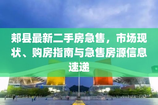 郏县最新二手房急售，市场现状、购房指南与急售房源信息速递