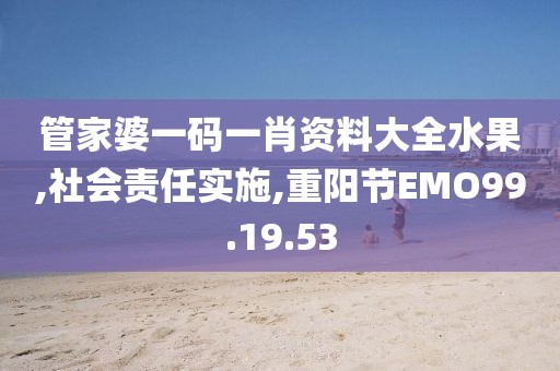 管家婆一码一肖资料大全水果,社会责任实施,重阳节EMO99.19.53