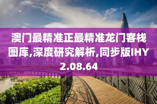 澳门最精准正最精准龙门客栈图库,深度研究解析,同步版IHY2.08.64