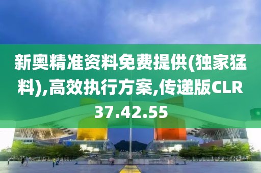 新奥精准资料免费提供(独家猛料),高效执行方案,传递版CLR37.42.55