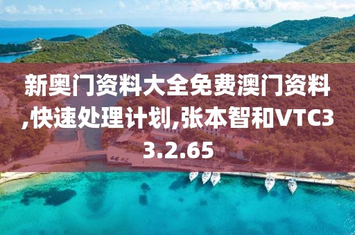新奥门资料大全免费澳门资料,快速处理计划,张本智和VTC33.2.65