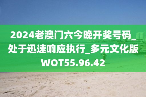 2024老澳门六今晚开奖号码_处于迅速响应执行_多元文化版WOT55.96.42