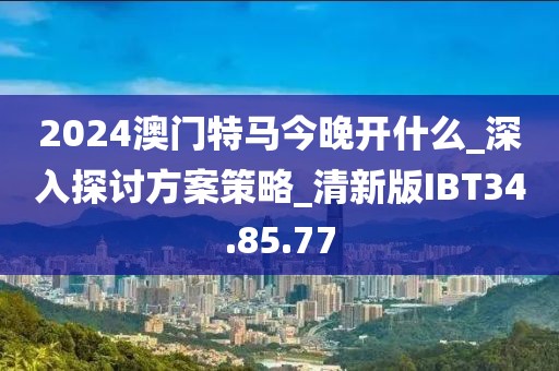 2024澳门特马今晚开什么_深入探讨方案策略_清新版IBT34.85.77