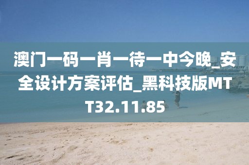 澳门一码一肖一待一中今晚_安全设计方案评估_黑科技版MTT32.11.85