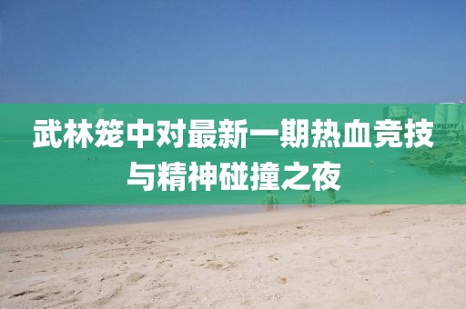 武林笼中对最新一期热血竞技与精神碰撞之夜