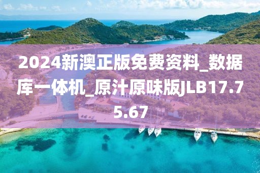 2024新澳正版免费资料_数据库一体机_原汁原味版JLB17.75.67