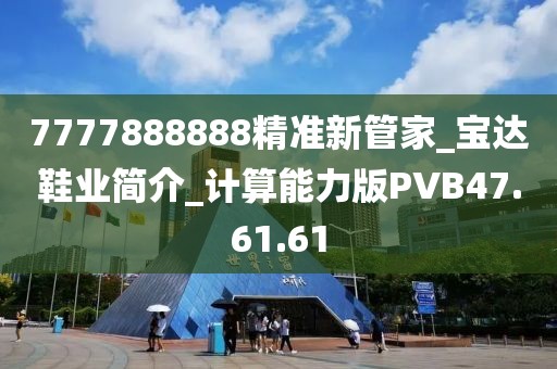 7777888888精准新管家_宝达鞋业简介_计算能力版PVB47.61.61