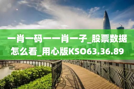 一肖一码一一肖一子_股票数据怎么看_用心版KSO63.36.89