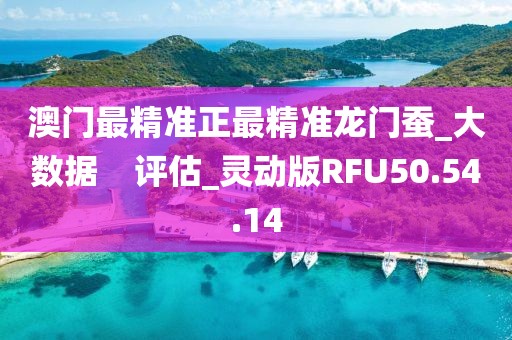 澳门最精准正最精准龙门蚕_大数据    评估_灵动版RFU50.54.14