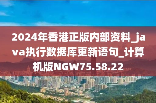 2024年香港正版内部资料_java执行数据库更新语句_计算机版NGW75.58.22