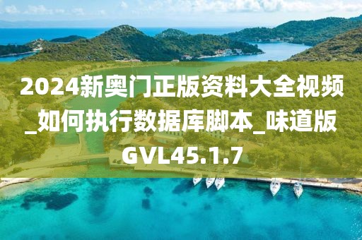 2024新奥门正版资料大全视频_如何执行数据库脚本_味道版GVL45.1.7