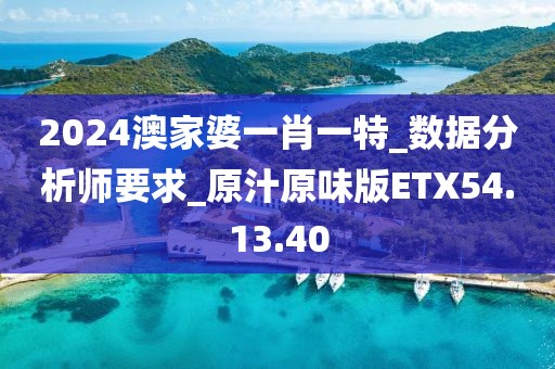 2024澳家婆一肖一特_数据分析师要求_原汁原味版ETX54.13.40