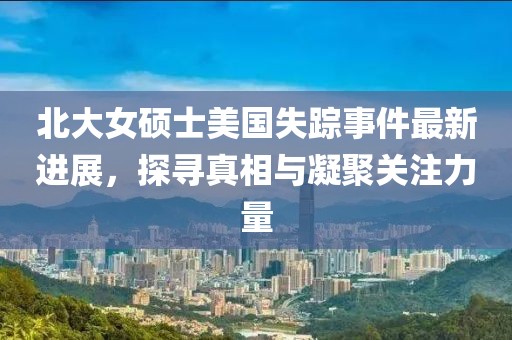 北大女硕士美国失踪事件最新进展，探寻真相与凝聚关注力量