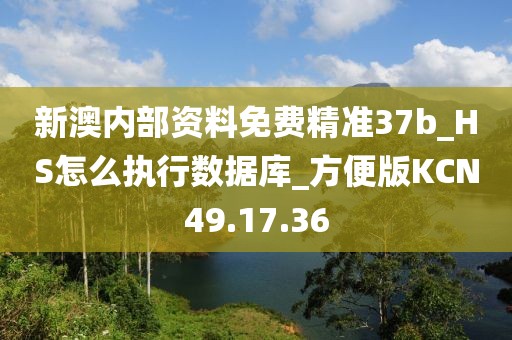 新澳内部资料免费精准37b_HS怎么执行数据库_方便版KCN49.17.36