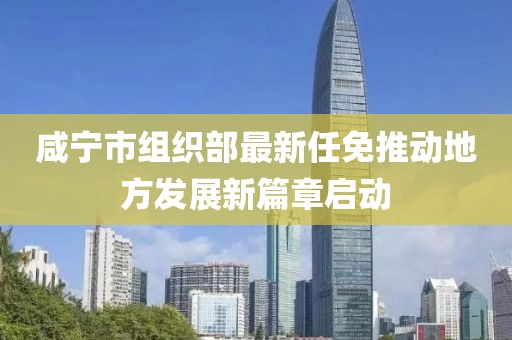咸宁市组织部最新任免推动地方发展新篇章启动