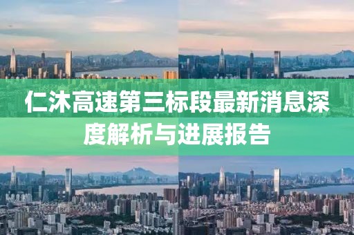 仁沐高速第三标段最新消息深度解析与进展报告
