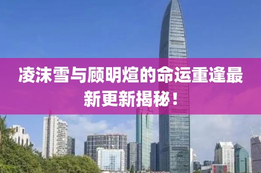 凌沫雪与顾明煊的命运重逢最新更新揭秘！
