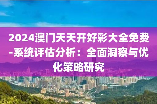 2024澳门天天开好彩大全免费-系统评估分析：全面洞察与优化策略研究