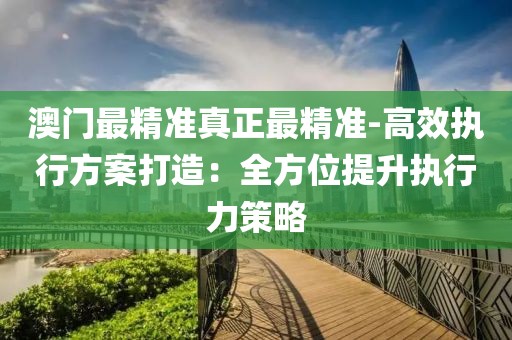 澳门最精准真正最精准-高效执行方案打造：全方位提升执行力策略