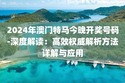 2024年澳门特马今晚开奖号码-深度解读：高效权威解析方法详解与应用