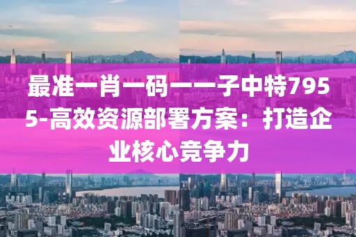 最准一肖一码一一子中特7955-高效资源部署方案：打造企业核心竞争力