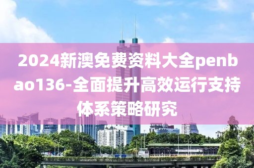 2024新澳免费资料大全penbao136-全面提升高效运行支持体系策略研究