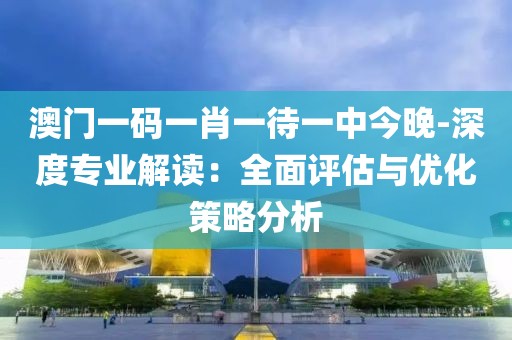 澳门一码一肖一待一中今晚-深度专业解读：全面评估与优化策略分析