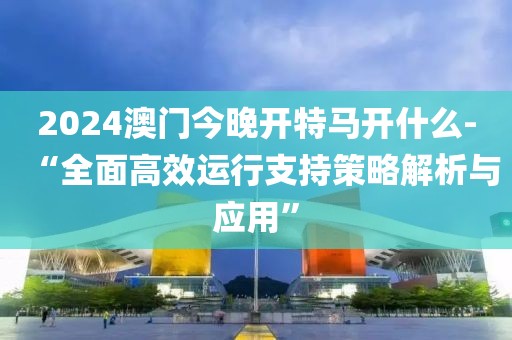 2024澳门今晚开特马开什么-“全面高效运行支持策略解析与应用”