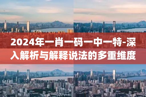 2024年一肖一码一中一特-深入解析与解释说法的多重维度