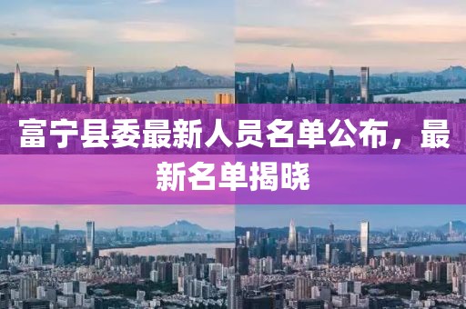 富宁县委最新人员名单公布，最新名单揭晓