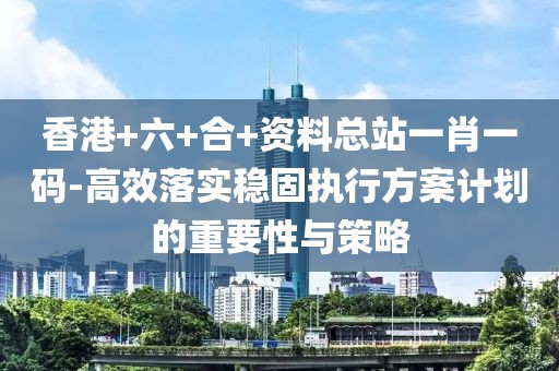 香港+六+合+资料总站一肖一码-高效落实稳固执行方案计划的重要性与策略