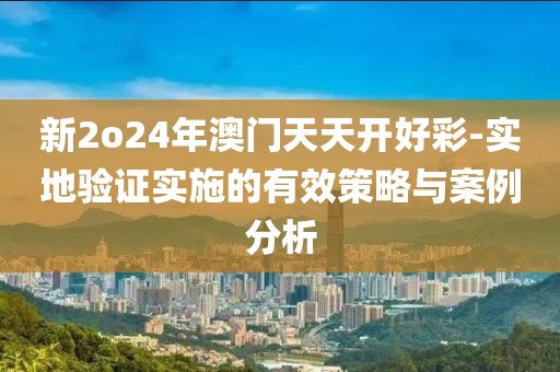 新2o24年澳门天天开好彩-实地验证实施的有效策略与案例分析