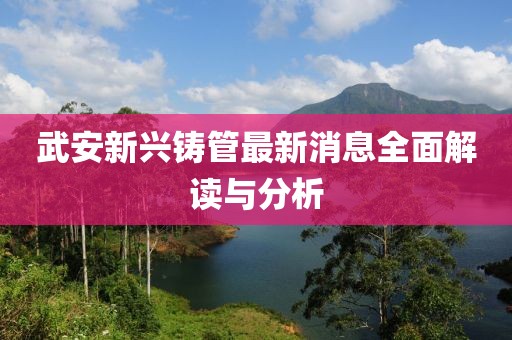 武安新兴铸管最新消息全面解读与分析