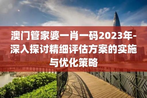 澳门管家婆一肖一码2023年-深入探讨精细评估方案的实施与优化策略