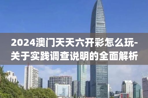 2024澳门天天六开彩怎么玩-关于实践调查说明的全面解析