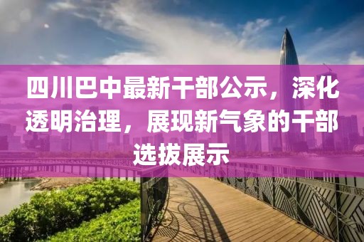 四川巴中最新干部公示，深化透明治理，展现新气象的干部选拔展示