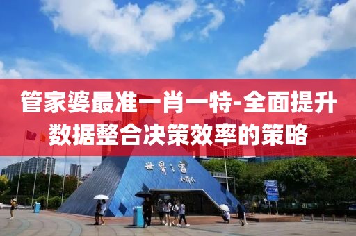 管家婆最准一肖一特-全面提升数据整合决策效率的策略