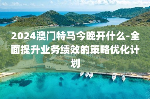 2024澳门特马今晚开什么-全面提升业务绩效的策略优化计划