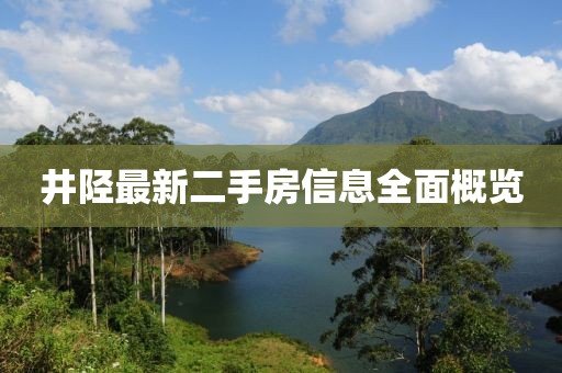 井陉最新二手房信息全面概览