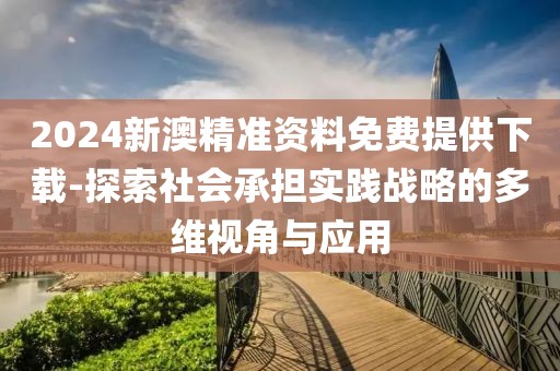 2024新澳精准资料免费提供下载-探索社会承担实践战略的多维视角与应用