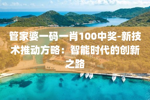管家婆一码一肖100中奖-新技术推动方略：智能时代的创新之路