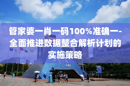 管家婆一肖一码100%准确一-全面推进数据整合解析计划的实施策略