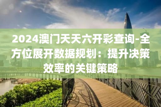 2024澳门天天六开彩查询-全方位展开数据规划：提升决策效率的关键策略