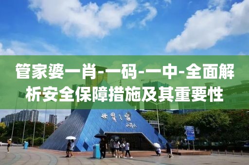 管家婆一肖-一码-一中-全面解析安全保障措施及其重要性